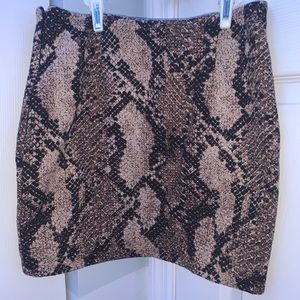 snakeskin skirt